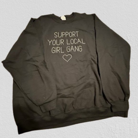 "Support Your Local Girl Gang" Graphic Sweatshirt - Picture 7 of 9